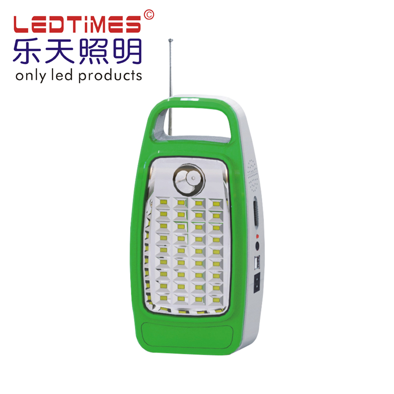 Iran Iraq Kuwait selling 6V4.5AH battery USB Rechargeable Lantern with FM Scan Radio