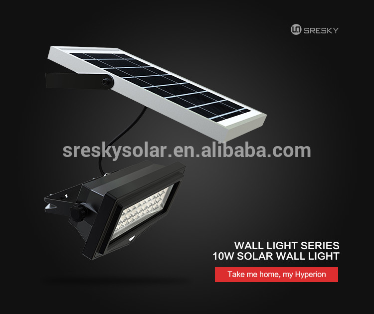 10W Solar Wireless Led Wall Lamp Wall Bracket Light Fitting