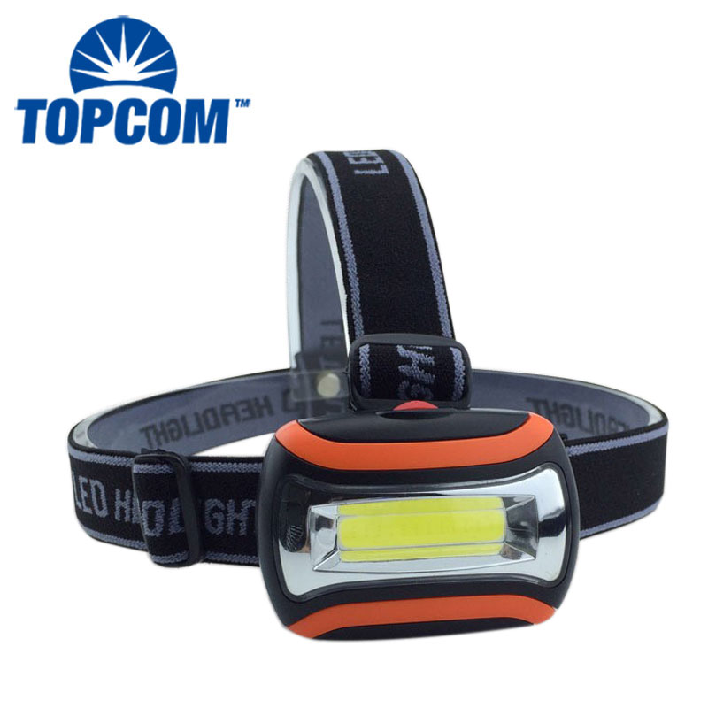 Adjustable Strap IPX6 Water Resistant Camping Hiking 3W COB Safety Helmet Headlamp