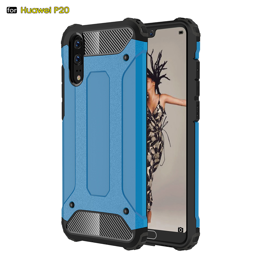 TPU+PC 2in1 drop Silicone Rubber Armor Hard case For Huawei P20