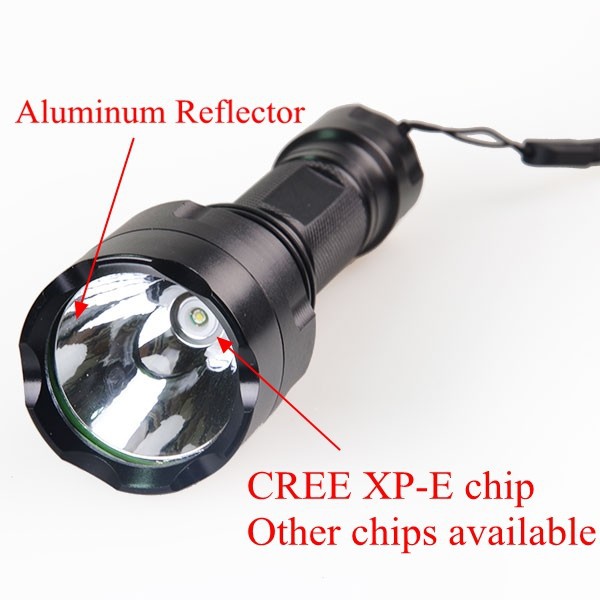 High Beam Flashlight LED Focus Light Aluminum High Beam LED Torch