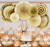 Amazon Gold Color Party Creative Paper Flower Fan Tissue Paper Flower