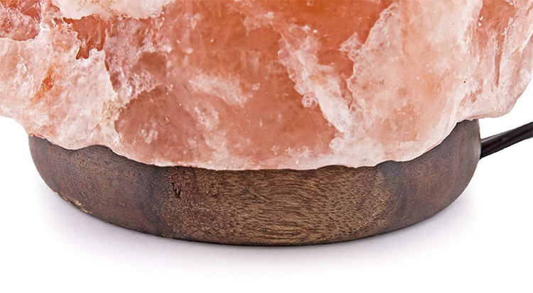 Goldmore new style 5V Multiple sizes   natural Certified Himalayan rock Salt Lamp with dimmer switch&wooden base