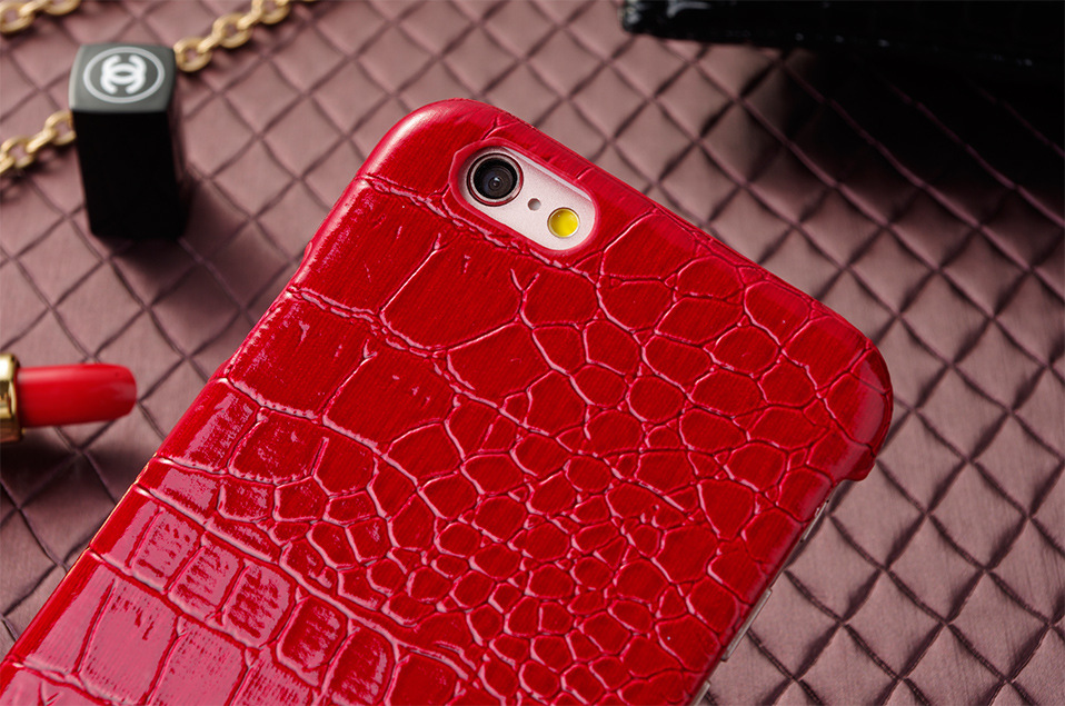 Leather back cover case for iphone 6 crocodile leather case PC hard case Mix colors