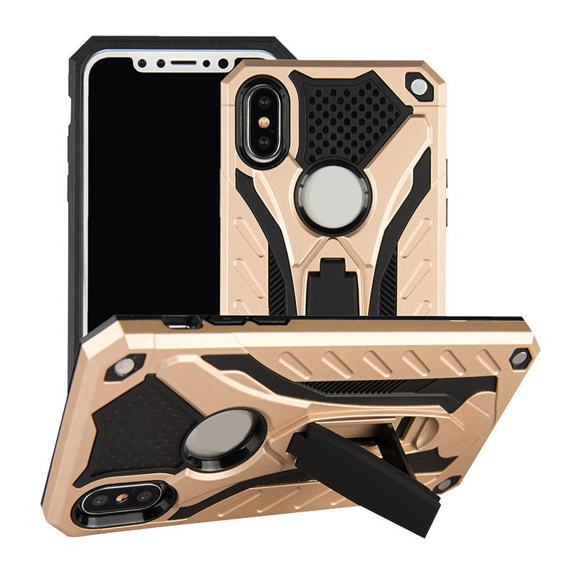 shockproof hybrid knight case cover armor Slim Armor TPU+PC phone case for iPhone X