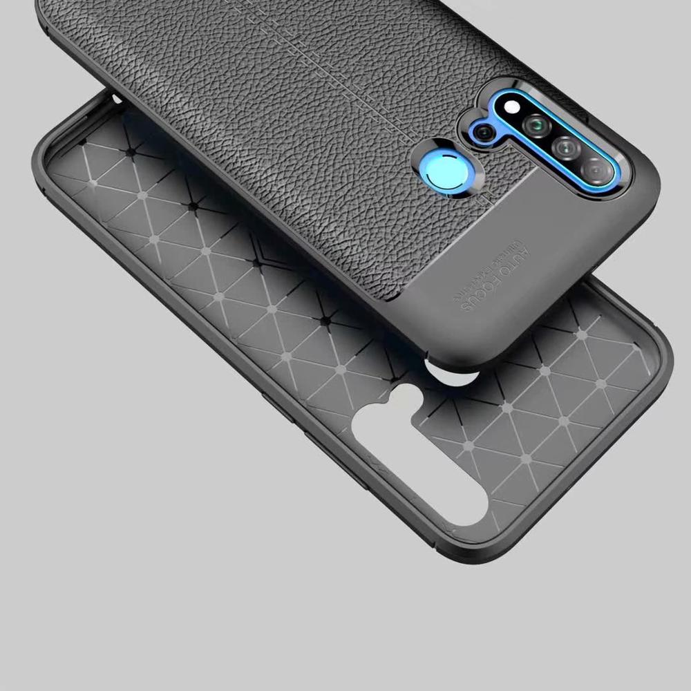 Carbon Fiber Lichee Pattern tpu For Huawei P20 Lite 2019 Soft TPU Case