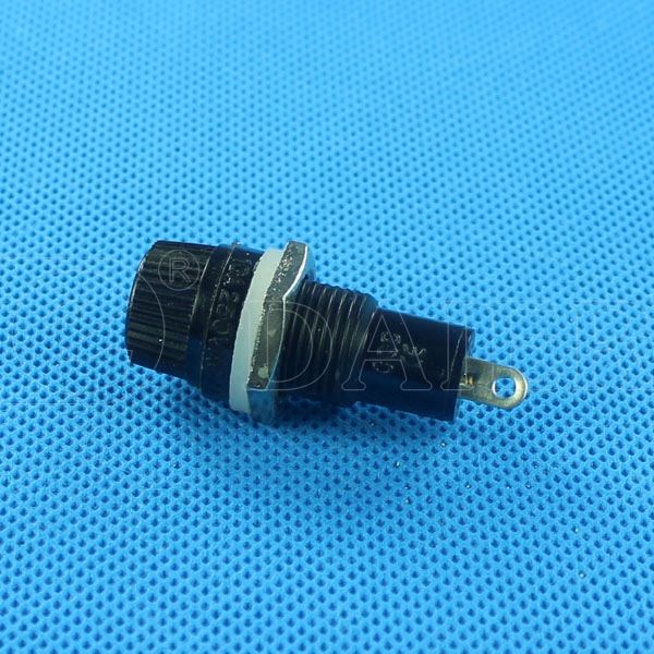 Black 13MM Solder Terminal Panel Mount 5x20 Fuse Holder Base