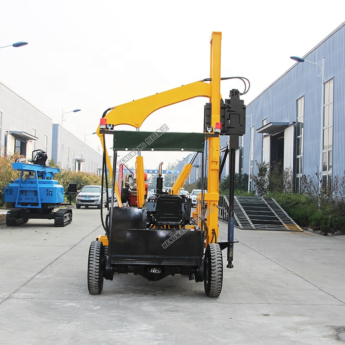 highway guardrail pile driver machine to Indonesia