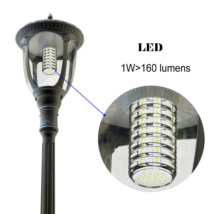 Low Price solar landscape lighting led garden lamp with PIR