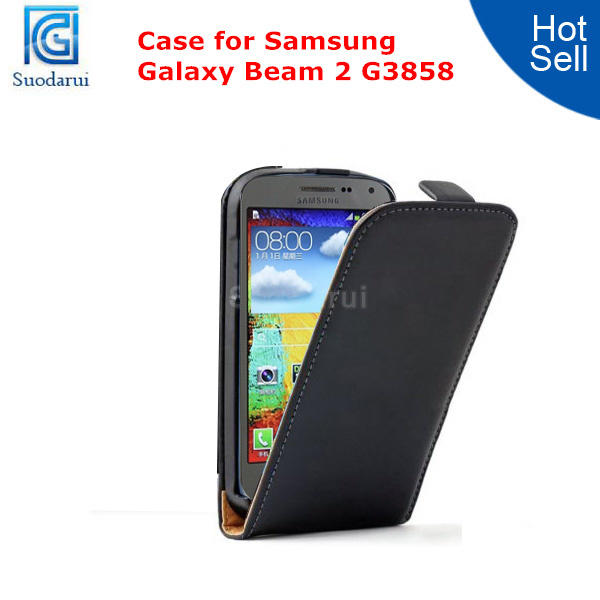 Ultra Slim Leather Flip Case for Samsung Galaxy Beam 2 G3858 Cover