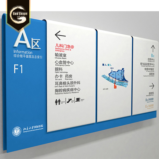 Hospital Project Planimetric Map Display Building Layout Wayfinding