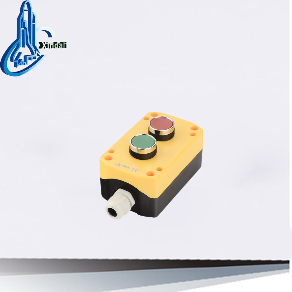 NO+NC electrical crane/hoist 2 push button switch control box/station XDL721-JB241P/SDL16-JBPC2AB