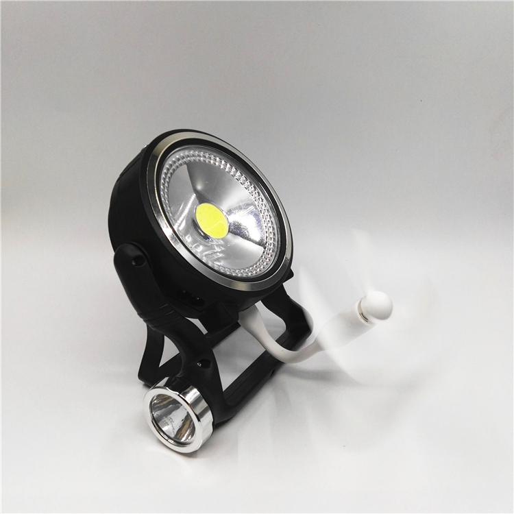 Solar led work light rechargeable with usb power output mobile phone charger