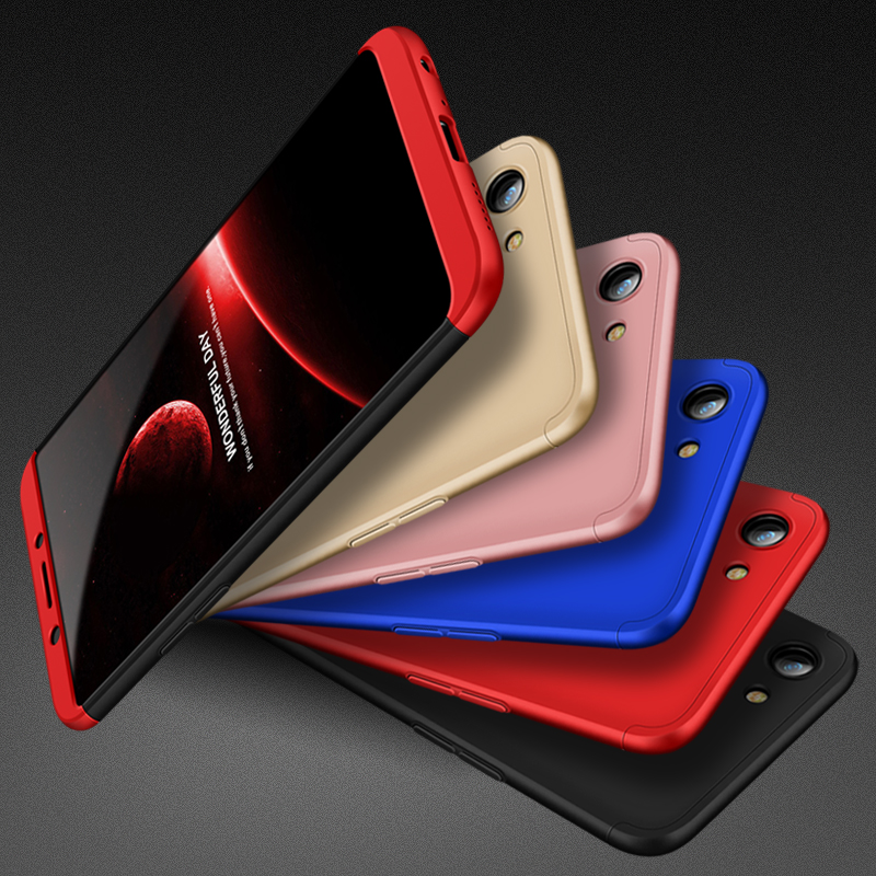 2018 hot sell 360 cover Removable 3in1 Hard PC Shield Back Cover Case for OPPO A83 phone cases