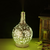 Crackle Glass Essential Oil Diffuser, 100ml Vase Shaped Aroma Humidifier with 7 Color LED Light