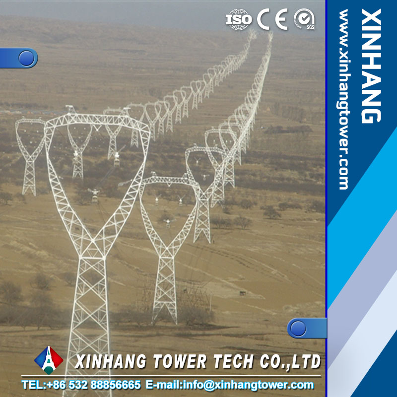 Electrical 132KV Power Transmission Tower