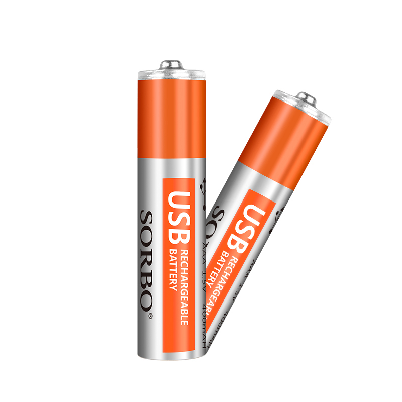 Micro USB Rechargeable AAA Battery Li-Polymer Battery