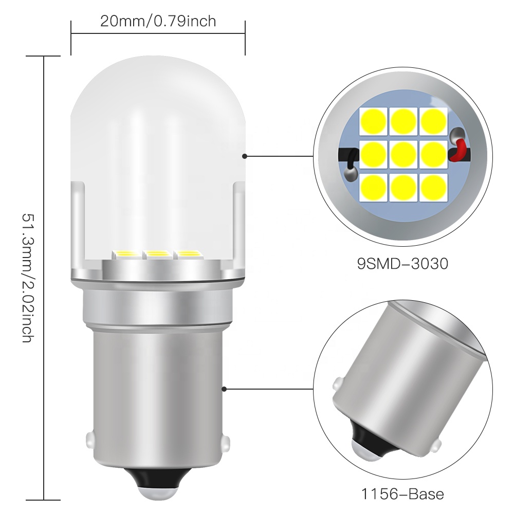 High Power 1156 9 Smd 3030 Smd Led Auto Light Bulb Lamp