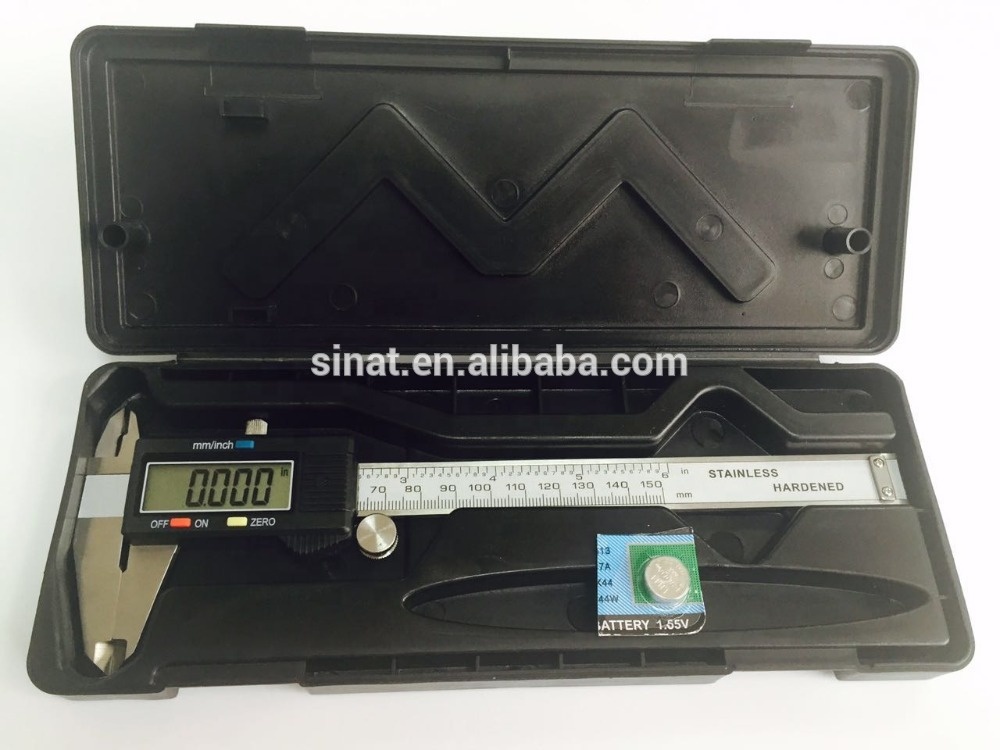 0-150mm Digital LCD Plastic Caliper Micrometer 0.01mm