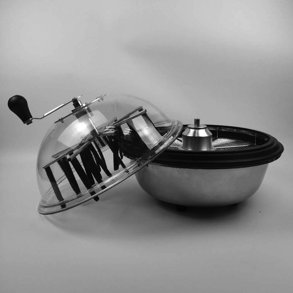 Hydroponics 16 inch Trimming Machine Manual Tumble Spin Bowl Leaf Trimmer Bud