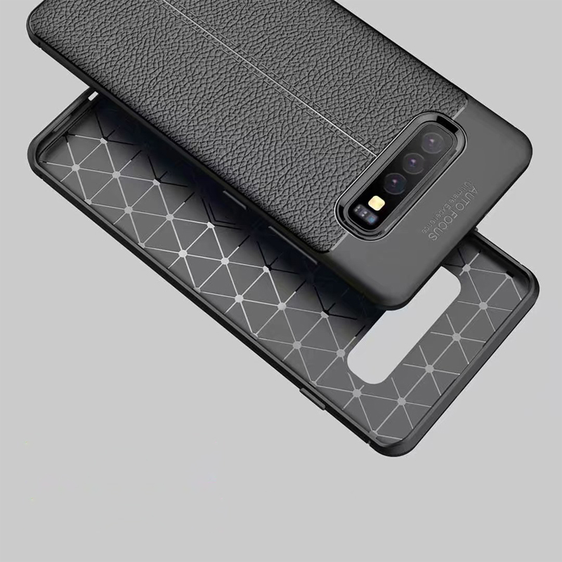Hot Sell Litchi pattern Soft Tpu case for Samsung galaxy S10 Plus