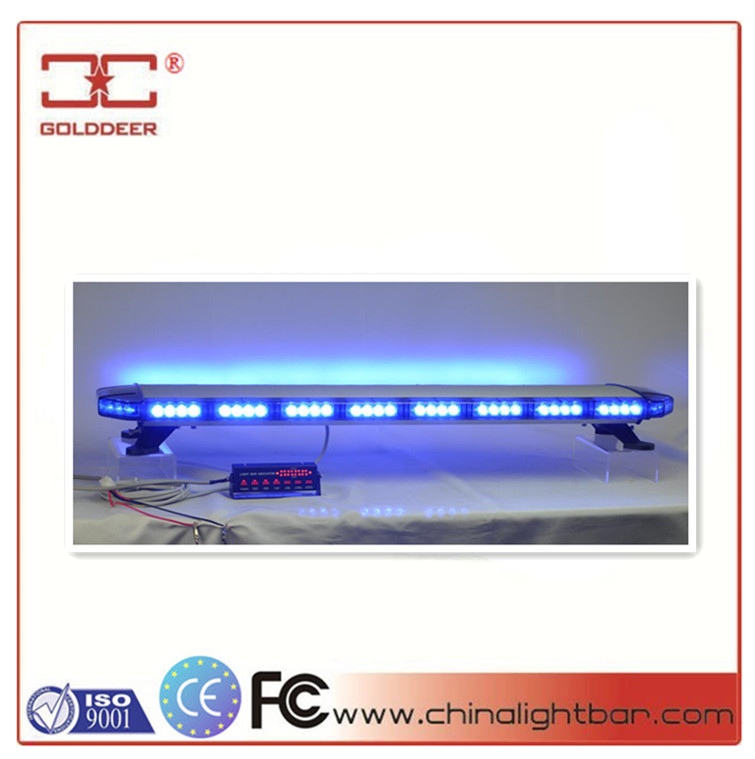 Golddeer Blue strobe flash emergency lightbar LED Warning Lightbar for vehicles (TBD 20626-16a6g)