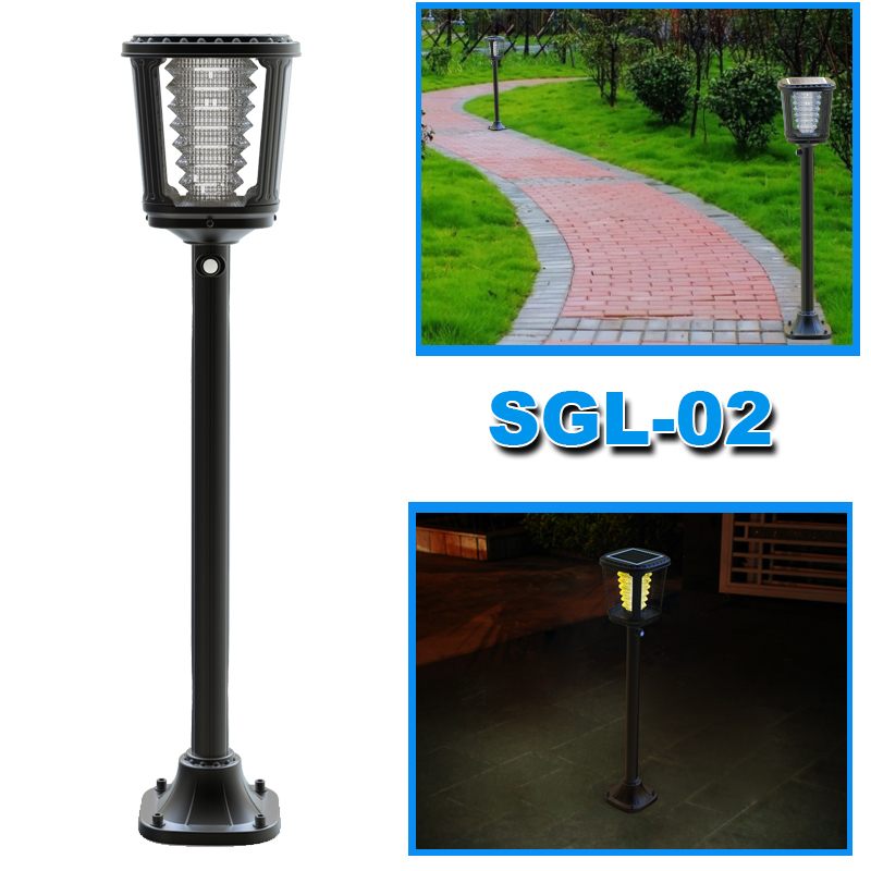 Led Outdoor Garden Lamp Post Solar Powered