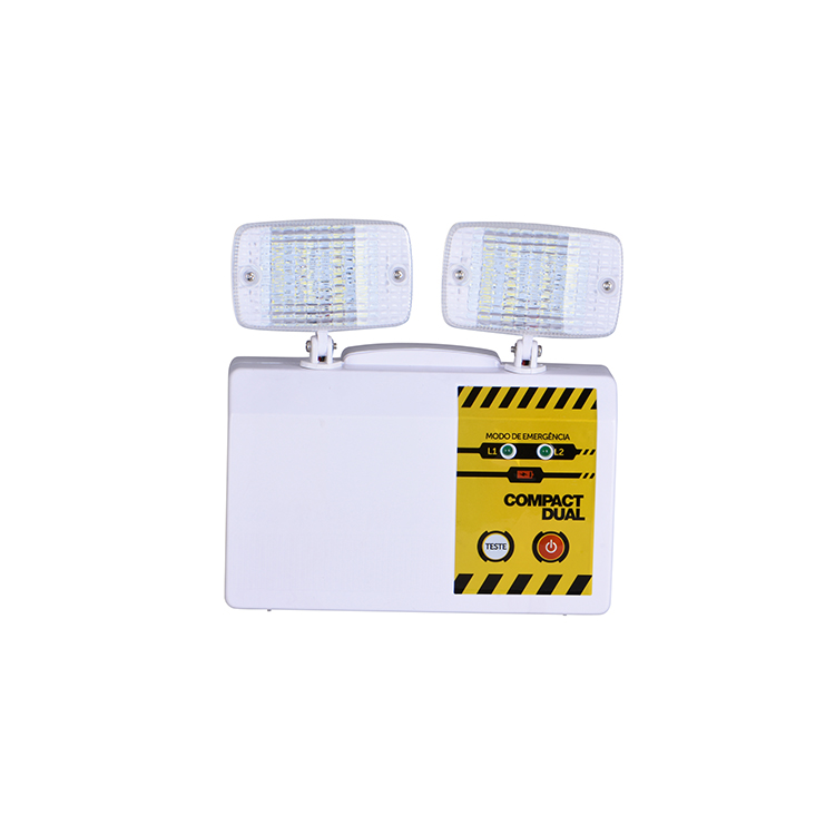 wall mounted battery backup super bright 750lm high power 2*5W LED emergency twin spot light