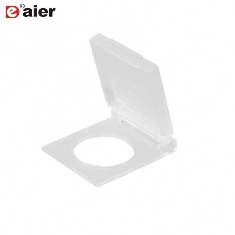 16MM Mounting Size Transparent Square Shape Dustproof Push Button Cover