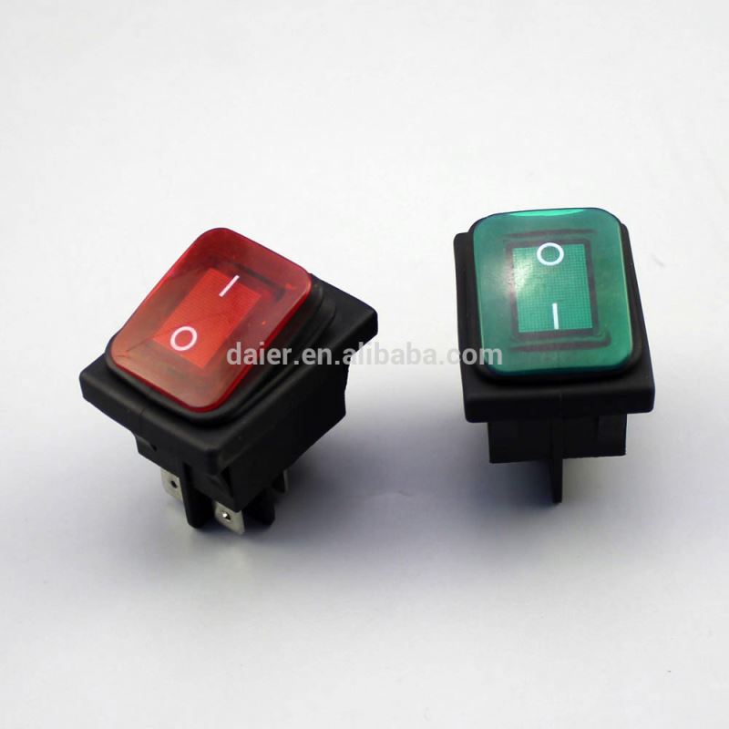 KCD2 illuminated rocker switch 4 pin on-off 4pin on off