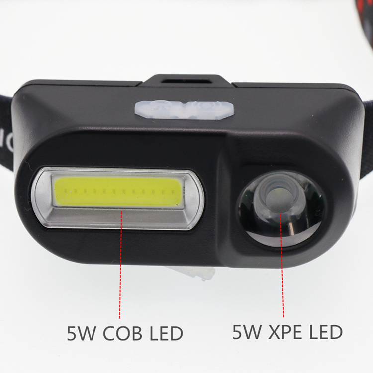 4 Modes Headlamp Waterproof LED Headlight Flashlight White + Red Light Head Lamp Torch Light Use 3xAAA