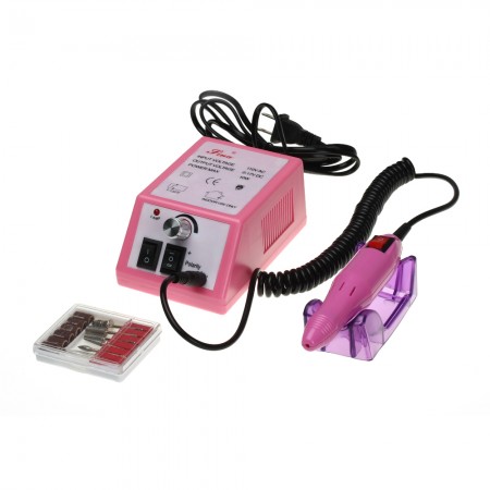 Mini 2000rmp Professional Electric Nail Drill File Bits Machine Manicure Kit