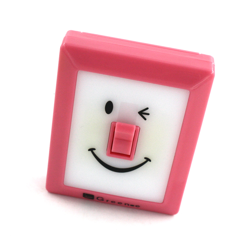 Wall Lamps Modern Smiley Face Design Switch Led Lamp Body Great for Corridor Bedroom Night Lights for Kids Rooms