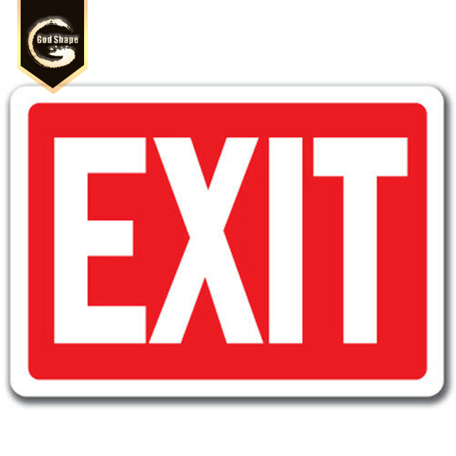 Modern Restaurant Square Wall Mount Advertising Exit led Light Box Sign