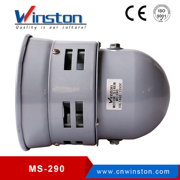 Manufacturer MS-290 Motor DC24V AC110V AC 220V 110db Alarm Siren 12V