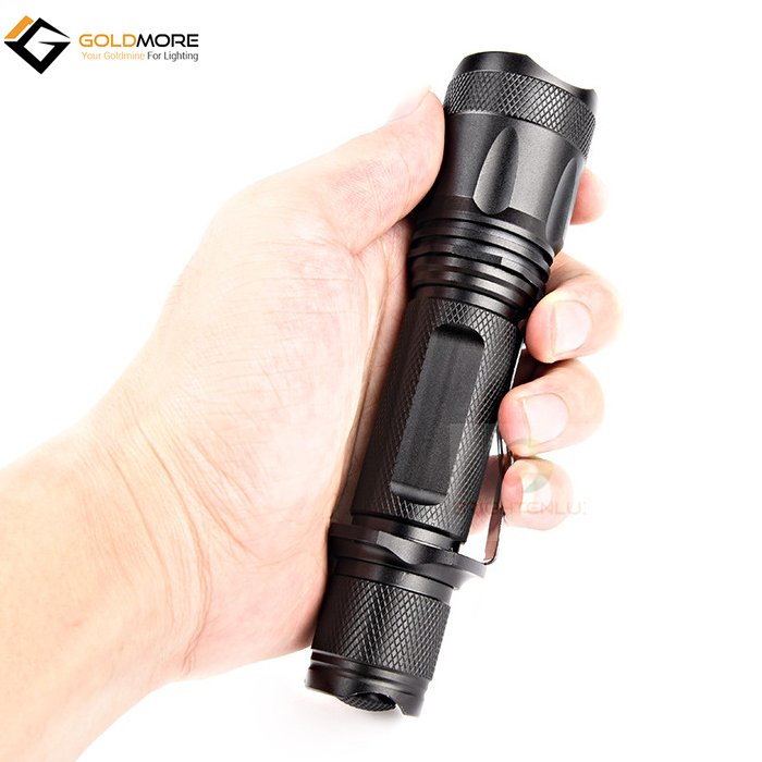 USB Rechargeable 10W 1000Lumen Led Tactical flashlight Clip , Zoomable 18650 battery led Flashlight Troch with clip