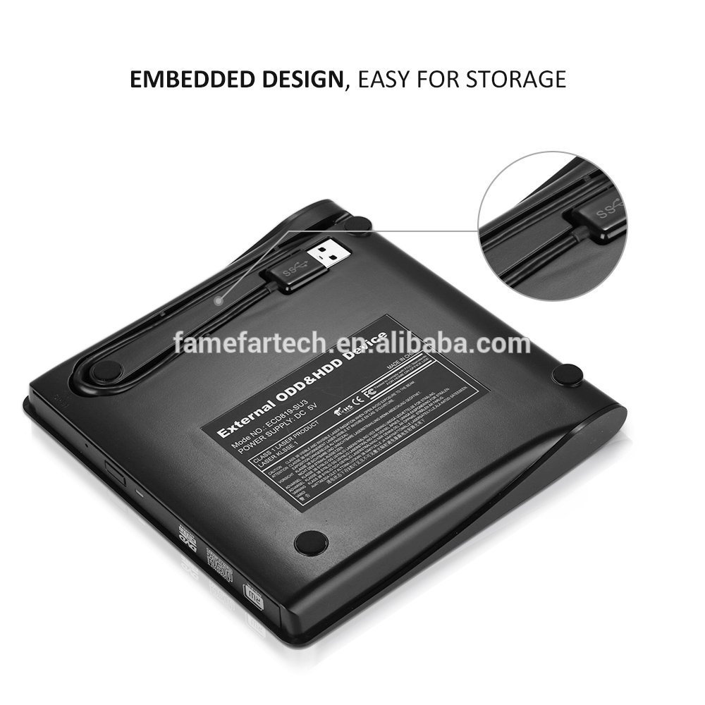 External CD DVD +/-RW Writer/Burner/Rewriter /DVD CD ROM Drive for Apple Macbook Pro Laptop/Desktops