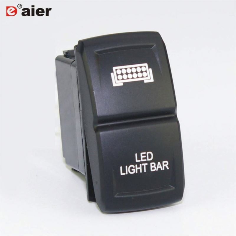 20A 125VAC DPDT ON OFF ON Momentary Black Auto 6 Pins Rocker Switch T85