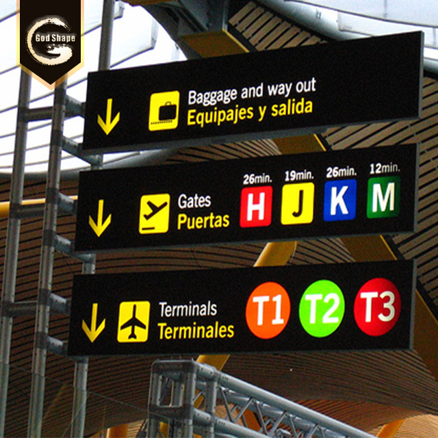 Metro Subway Station Light box Factory Hanging led Light Box Sign