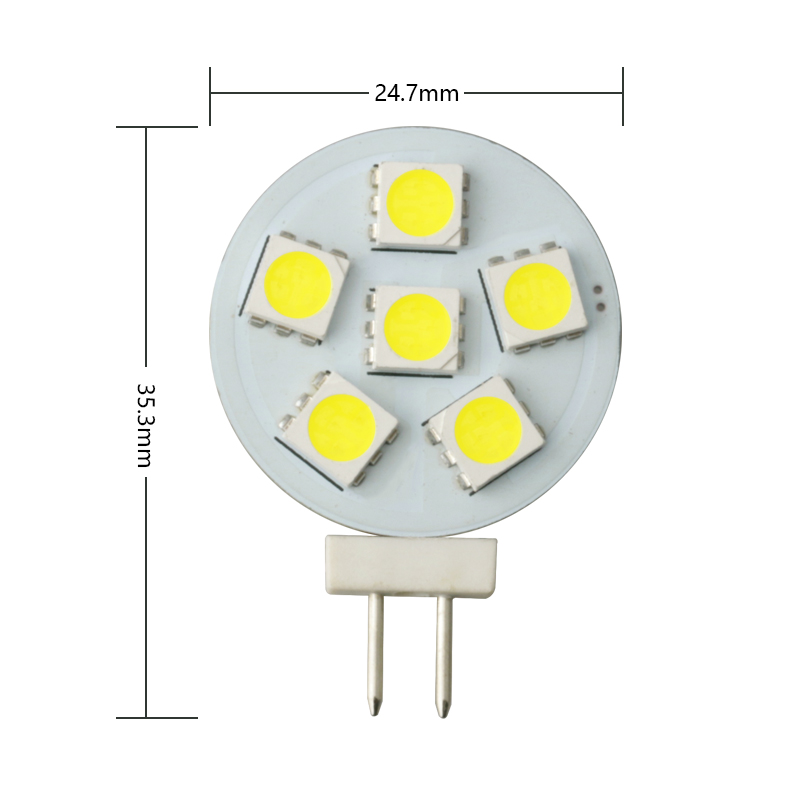 lamp plate G4 6SMD 5050 led g4 light use for car boat