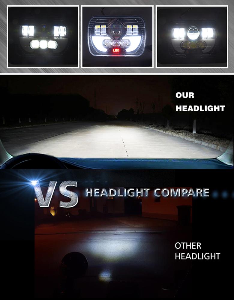 Hot sale auto 7x6 inch lighting system  6500k IP68  truck led headlight