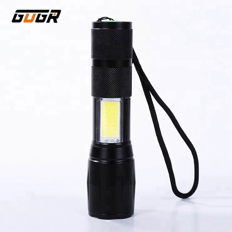 Manufacturer Emergency Used Aluminum cob Led Zoom Flashlight