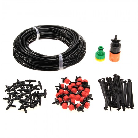 DIY Micro Drip Irrigation System Plant Self Watering Garden Hose Kits 20M