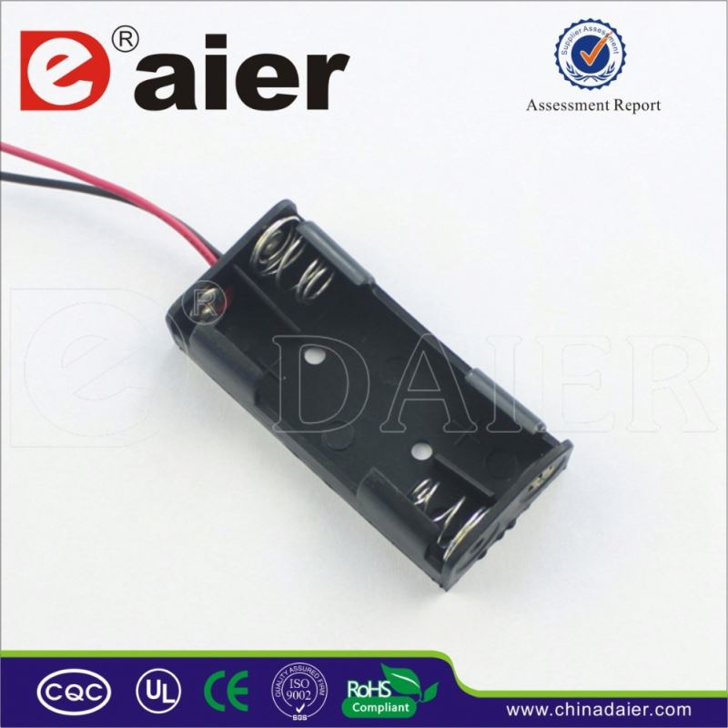 3v aaa battery holder with wire 2 aaa battery holder