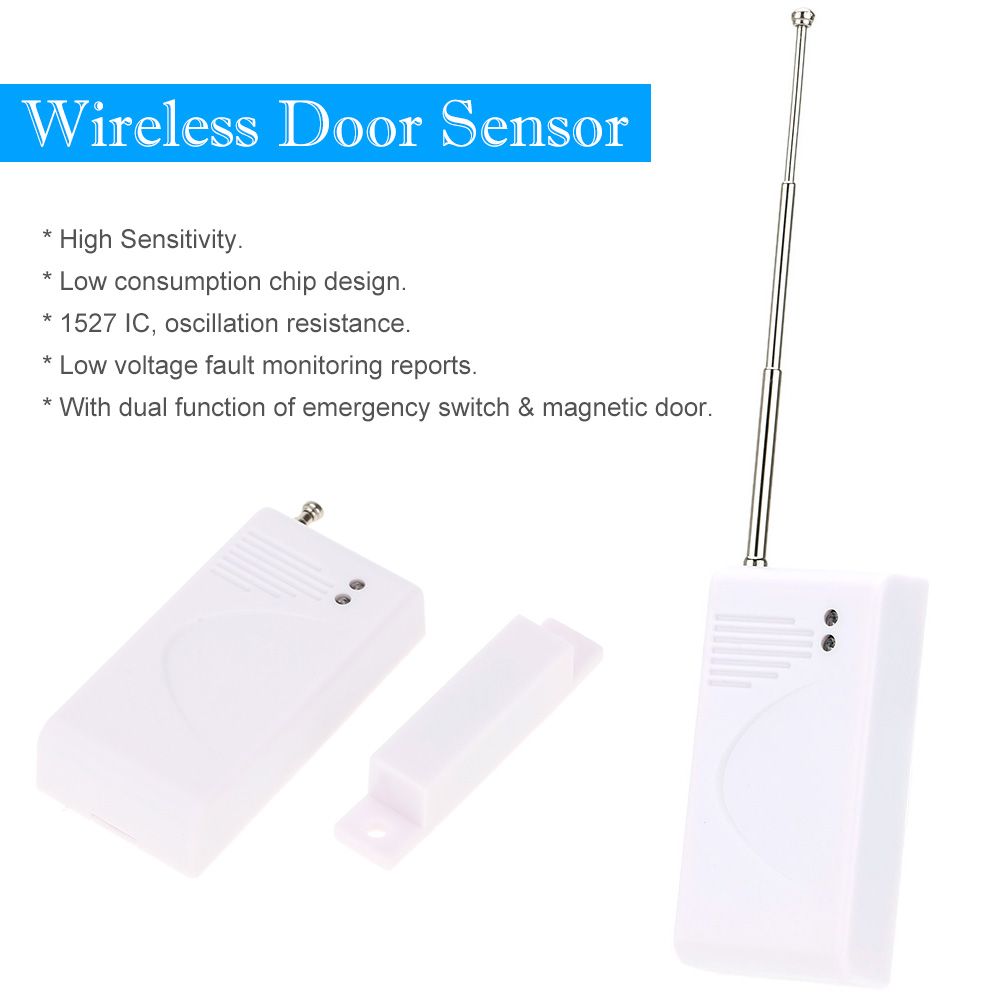 5pcs Wireless 433MHz Home Security Door Window Entry Alarm System Magnetic Door Contact Detector Gap Sensor For gsm alarm system