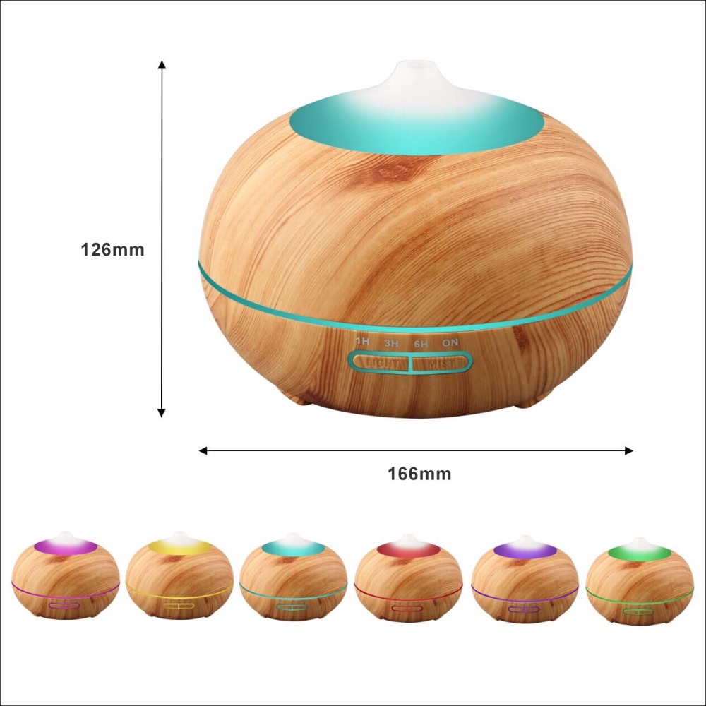 Hidly High Quality Wood Gain Aroma Diffuser Ultrasonic Essential Oil Humidifier for Baby Room