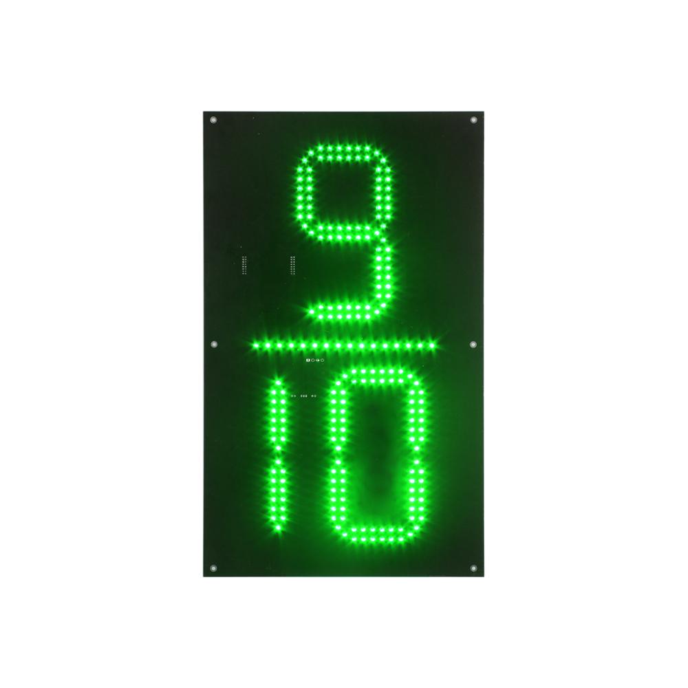 18 Inch Wholesale LED Gas Price Signs 7 Segment IP65 Outdoor Use Green LED Gas Digit Display Board