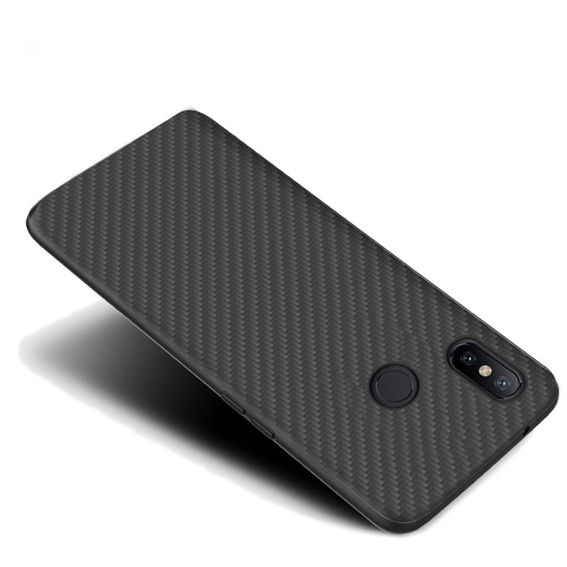 Protective Shell Back shockproof Cover For Xiaomi Mi A2 Carbon Fiber Case