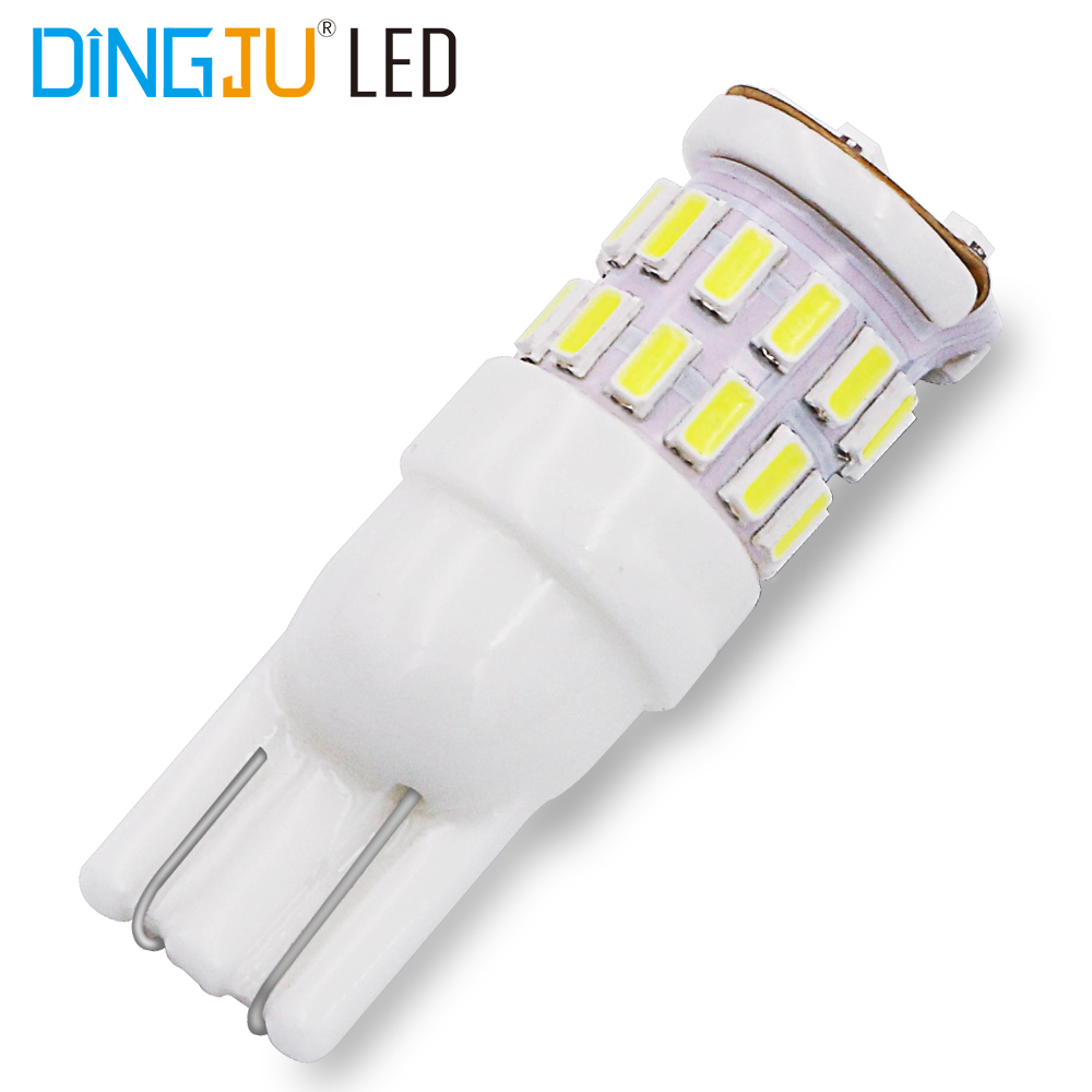 Hot Sale T10 30smd 3014 Led W5w 194 Car Bulb 12v 1.2w Interior Parklight Instrument Indicator With Bottom Price