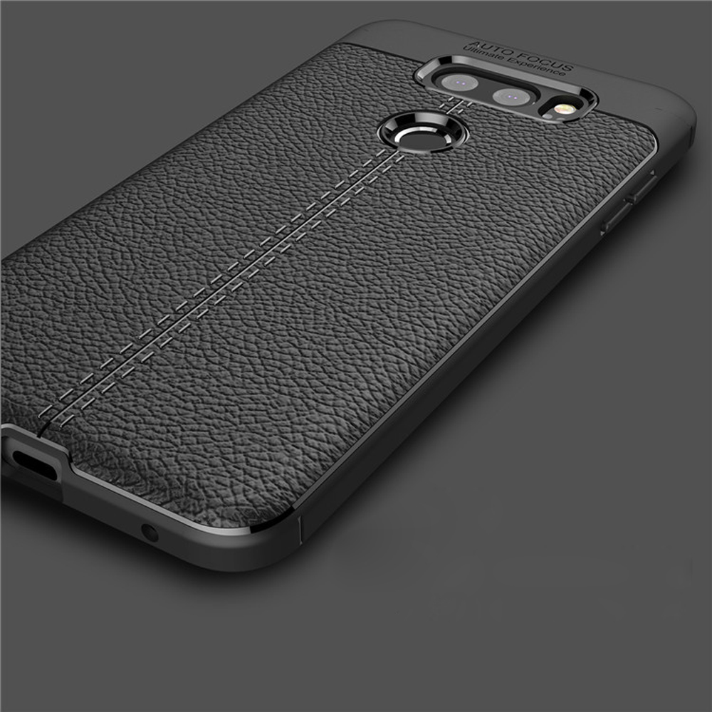 Hot Sell Litchi pattern Soft Tpu case for LG V30 S Cover
